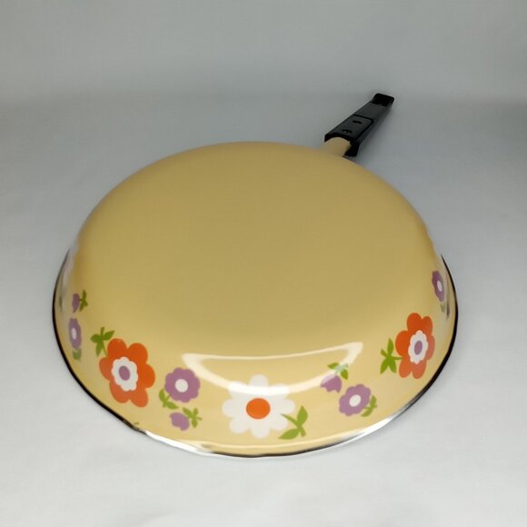 MCM Porcelain Enamel Fry Pan With Original Box Made In West Germany 1960s - Picture 8 of 12